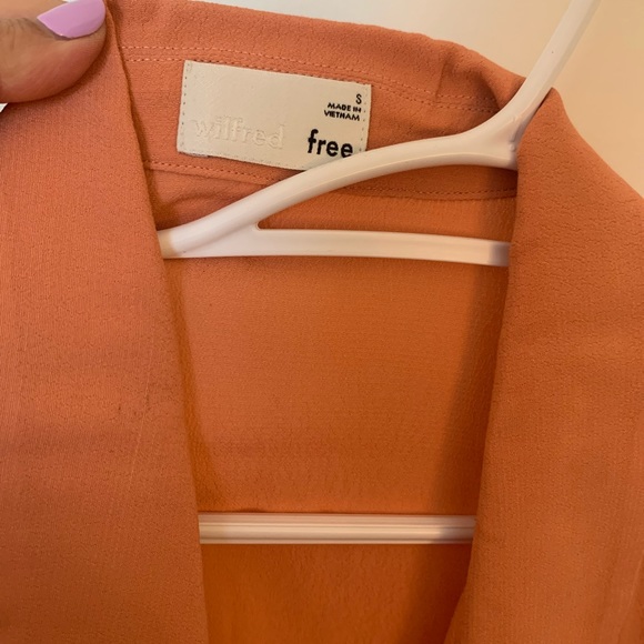 Aritzia Wilfred Tie-front Blouse - Picture 3 of 3